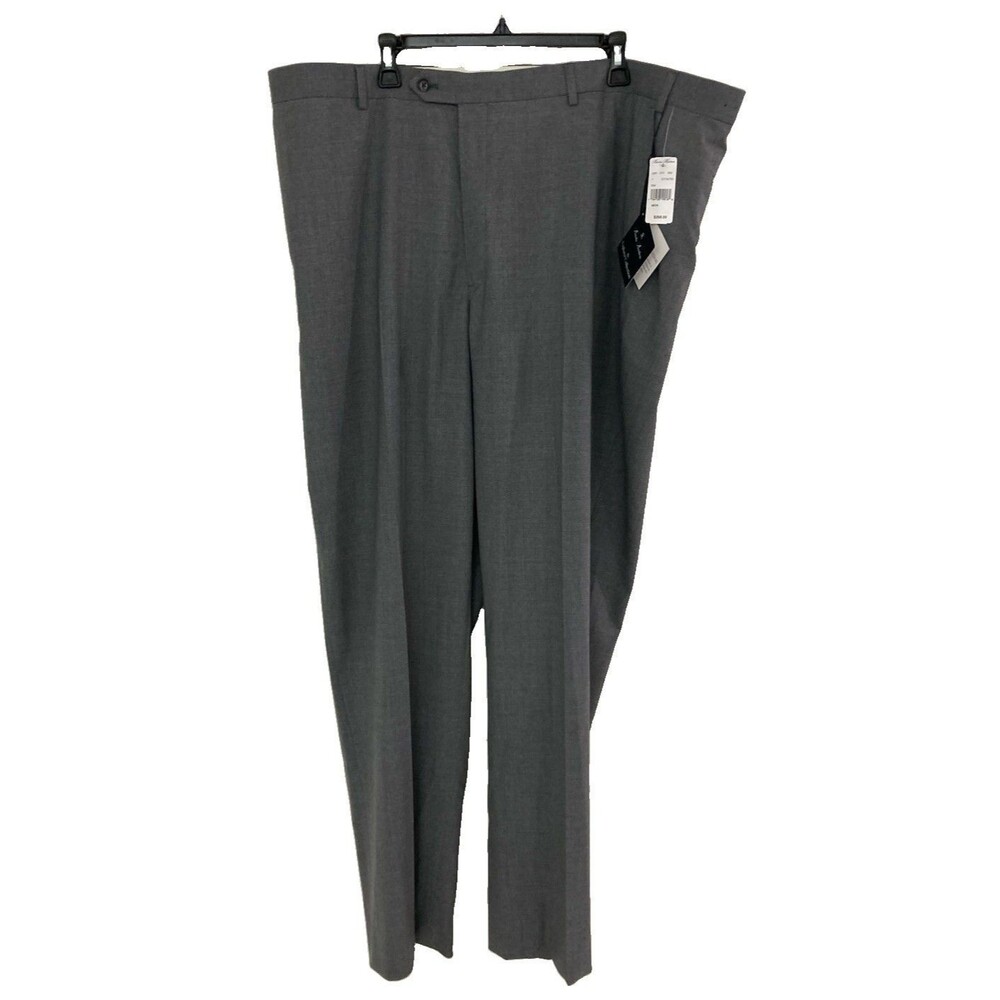 Men's Brooks Brothers Explorer Collection Dress Pants Wool Gray Size 48x34 NWT